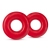 Набор из 2 красных эрекционных колец DONUT RINGS OVERSIZED - Blush Novelties - в Волгограде купить с доставкой