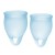 Набор голубых менструальных чаш Feel confident Menstrual Cup - Satisfyer - купить с доставкой в Волгограде