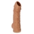 Телесная насадка с пупырышками и открытой головкой Nude Sleeve M - 12 см. - KOKOS - в Волгограде купить с доставкой