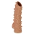 Телесная насадка с шипами и открытой головкой Nude Sleeve S - 10 см. - KOKOS - в Волгограде купить с доставкой