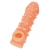 Телесная закрытая насадка с пупырышками Cock Sleeve Size L - 17,6 см. - KOKOS - в Волгограде купить с доставкой