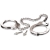 Металлические наручники Metal Leg Cuffs - Pipedream - купить с доставкой в Волгограде