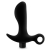 Черный анальный вибратор Silicone Vibrating Prostate Massager 01 - 10,8 см. - Blush Novelties - в Волгограде купить с доставкой