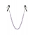 Зажимы для сосков с фиолетовой цепочкой Sweet Caress Nipple Chain - Sweet Caress - купить с доставкой в Волгограде