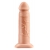 Телесный реалистичный фаллоимитатор с полостью Silicone Hollow Extension - 20 см. - Pipedream - купить с доставкой в Волгограде