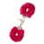 Металлические наручники с красной меховой опушкой METAL HANDCUFF WITH PLUSH RED - Dream Toys - купить с доставкой в Волгограде