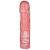 Розовая фаллическая насадка Vac-U-Lock 8  Crystal Jellies Dong - 20,3 см. - Doc Johnson - купить с доставкой в Волгограде