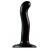 Черный фаллоимитатор-насадка Strap-On-Me P G spot Dildo size S - 16,4 см. - Strap-on-me - купить с доставкой в Волгограде