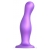 Фиолетовая насадка Strap-On-Me Dildo Plug Curvy size L - Strap-on-me - купить с доставкой в Волгограде