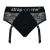 Черные трусики для насадок Diva Lingerie Harness - size S - Strap-on-me - купить с доставкой в Волгограде