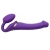 Фиолетовый безремневой вибрострапон Vibrating Bendable Strap-On - size L - Strap-on-me - купить с доставкой в Волгограде