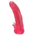 Розовая насадка для страпона с клиторальными лепестками - 18,5 см. - LOVETOY (А-Полимер) - купить с доставкой в Волгограде