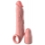 Телесная насадка-удлинитель 2 Inch Silicone X-tension with Strap - 20,3 см. - Pipedream - в Волгограде купить с доставкой