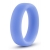 Голубое люминесцентное кольцо Silicone Glo Cock Ring - Blush Novelties - в Волгограде купить с доставкой