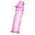 Розовая насадка фаллической формы - 12,5 см. - A-toys - в Волгограде купить с доставкой