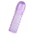 Фиолетовая рельефная насадка на пенис - 13,5 см. - A-toys - в Волгограде купить с доставкой