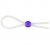 Прозрачное лассо с фиолетовой бусиной SILICONE COCK RING WITH BEAD LAVENDER - NMC - в Волгограде купить с доставкой