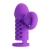 Фиолетовая вибронасадка с клиторальным отростком Harden - Baile - в Волгограде купить с доставкой