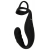 Черное эрекционное кольцо со стимуляцией промежности и анальной пробкой Cock Ring with RC Prostate Plug - Orion - в Волгограде купить с доставкой