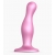 Розовая насадка Strap-On-Me Dildo Plug Curvy size M - Strap-on-me - купить с доставкой в Волгограде