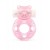 Розовое эрекционное виброкольцо в форме мишки - 1137 - в Волгограде купить с доставкой