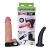 Страпон с 2 насадками и вибрацией UniStrap - 19 и 12 см. - LOVETOY (А-Полимер) - купить с доставкой в Волгограде