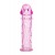 Гладкая розовая насадка с усиками под головкой - 12,5 см. - Toyfa Basic - в Волгограде купить с доставкой