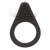 Чёрное эрекционное кольцо LIT-UP SILICONE STIMU RING 1 BLACK - Dream Toys - в Волгограде купить с доставкой