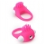 Розовое эрекционное кольцо с щеточкой LIT-UP SILICONE STIMU RING 5 - Dream Toys - в Волгограде купить с доставкой