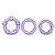 Набор из 3 фиолетовых эрекционных колец Stay Hard Beaded Cockrings - Blush Novelties - в Волгограде купить с доставкой
