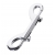 Серебристый двухсторонний карабин TOYFA Metal - ToyFa - купить с доставкой в Волгограде