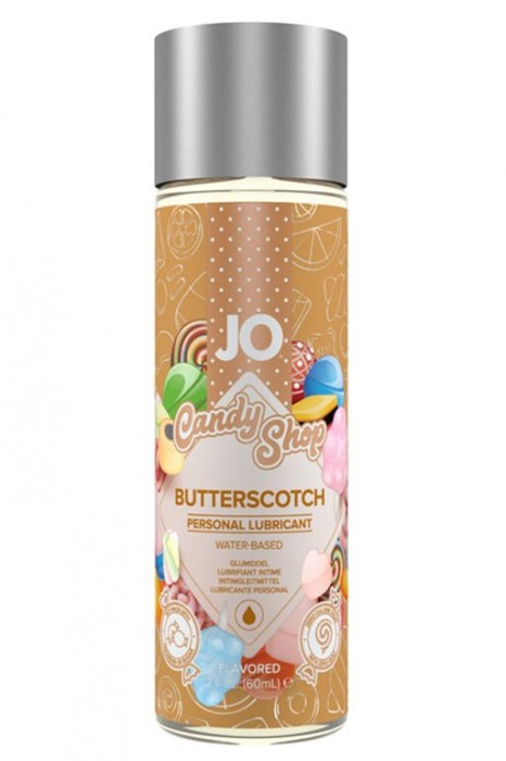 Смазка на водной основе Candy Shop Butterscotch с ароматом ирисок - 60 мл. - System JO - купить с доставкой в Волгограде