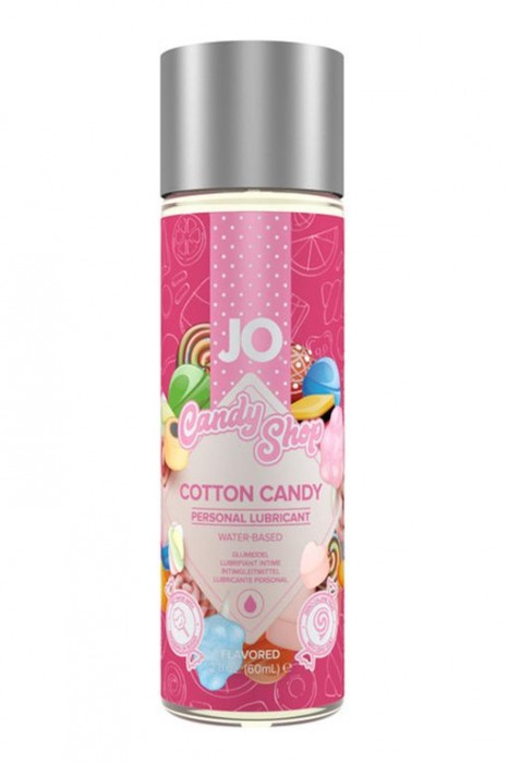 Смазка на водной основе Candy Shop Cotton Candy с ароматом сладкой ваты - 60 мл. - System JO - купить с доставкой в Волгограде