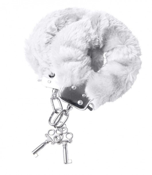 Наручники с белой меховой опушкой - ToyFa - купить с доставкой в Волгограде
