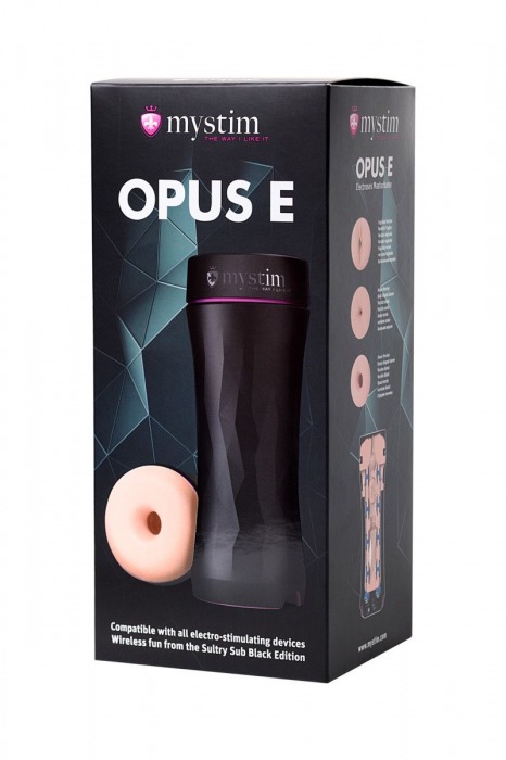 Мастурбатор-анус Opus E Donut с возможностью подключения электростимуляции - MyStim - купить с доставкой в Волгограде