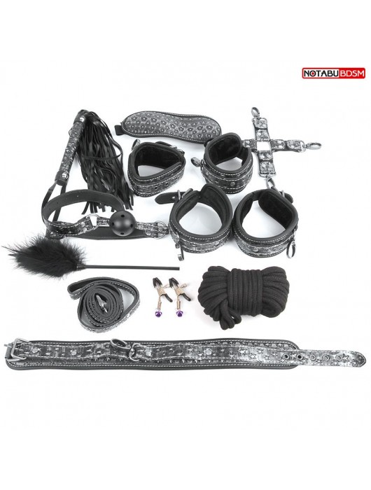 Чёрно-серебристый набор БДСМ - Секс-кукла с вибрирующей вагиной и анусом Jamie Lynn CyberSkin Vibrating Doll with Pussy   Ass - купить с доставкой в Волгограде