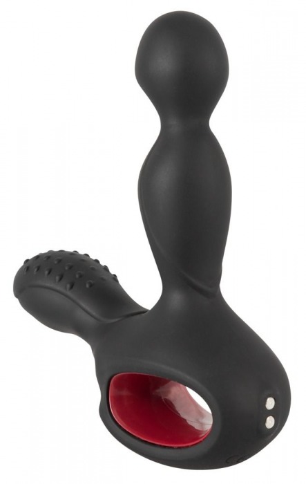 Черный вибромассажер простаты с нагревом и ротацией Prostate Plug - 14,5 см. - Orion - в Волгограде купить с доставкой