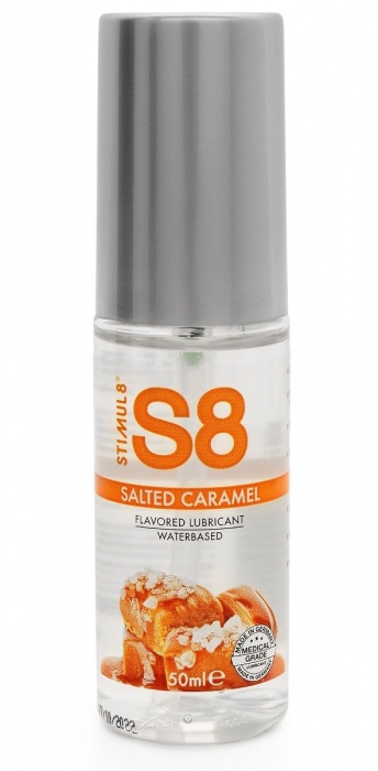 Лубрикант S8 Flavored Lube со вкусом солёной карамели - 50 мл. - Stimul8 - купить с доставкой в Волгограде