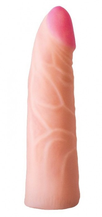 Фаллическая насадка на трусики харнесс - 17,5 см. - LOVETOY (А-Полимер) - купить с доставкой в Волгограде