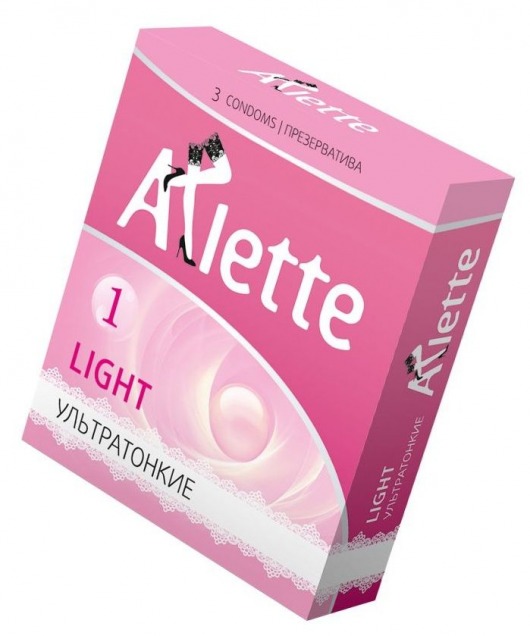 Ультратонкие презервативы Arlette Light - 3 шт. - Arlette - купить с доставкой в Волгограде