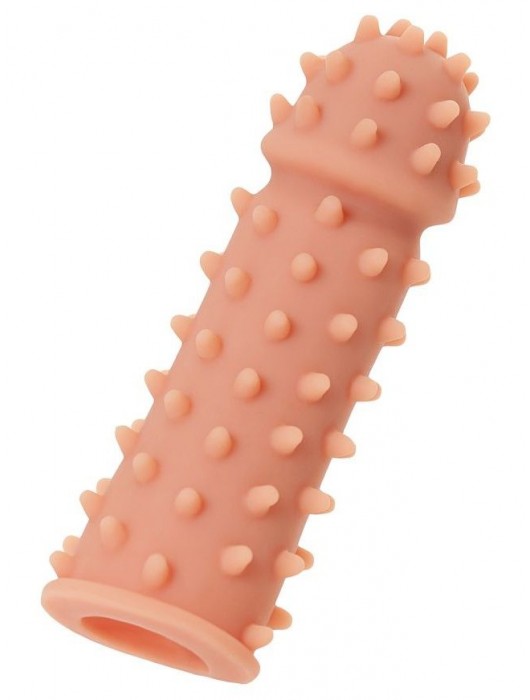 Телесная реалистичная насадка KOKOS Extreme Sleeve 03 с дополнительной стимуляцией - 12,7 см. - KOKOS - в Волгограде купить с доставкой
