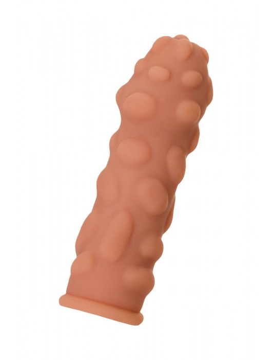 Телесная реалистичная насадка KOKOS Extreme Sleeve 11 с дополнительной стимуляцией - 12,7 см. - KOKOS - в Волгограде купить с доставкой