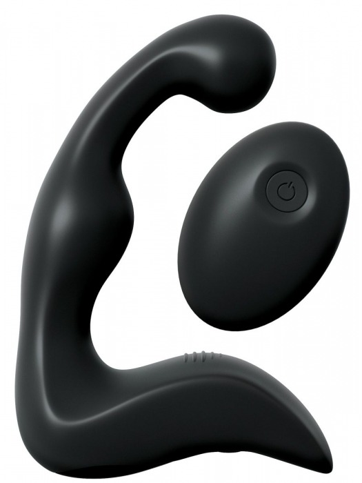 Черный вибромассажер простаты с пультом ДУ Control P-Spot Pro - Pipedream - в Волгограде купить с доставкой