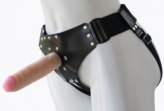 Женский мягкий пояс с насадкой Classic lux-ГЕРЦОГ - 18,2 см. - LOVETOY (А-Полимер) - купить с доставкой в Волгограде