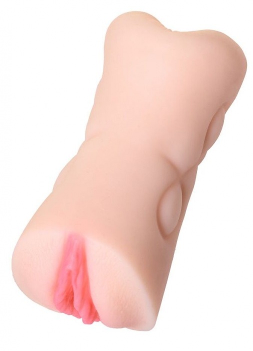 Телесный двусторонний мастурбатор Rich Fruit - вагина и анус - ToyFa - в Волгограде купить с доставкой
