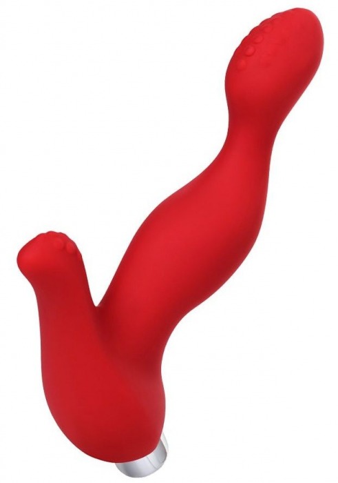 Красный силиконовый вибростимулятор простаты Proman - 12,5 см. - ToyFa - в Волгограде купить с доставкой