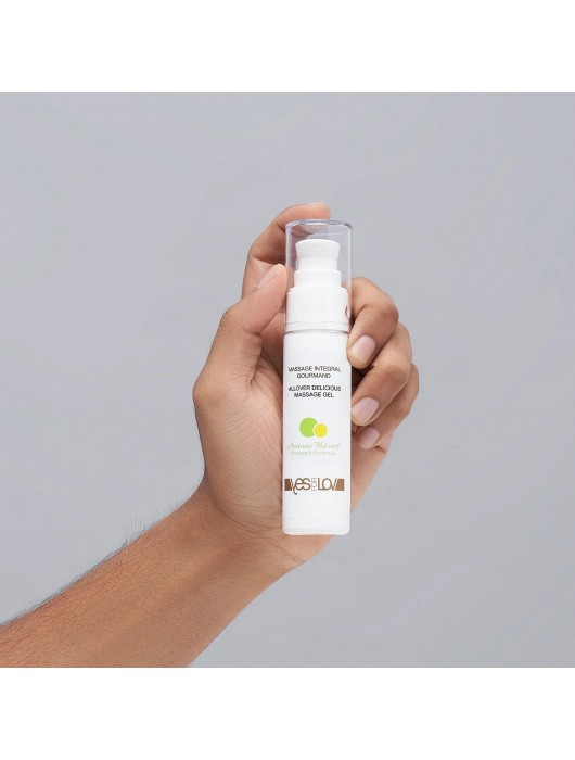 Универсальный массажный гель 3-в-1 Allover Delicious с ароматом ананаса и зеленого чая - 50 мл. - YESforLOV - купить с доставкой в Волгограде