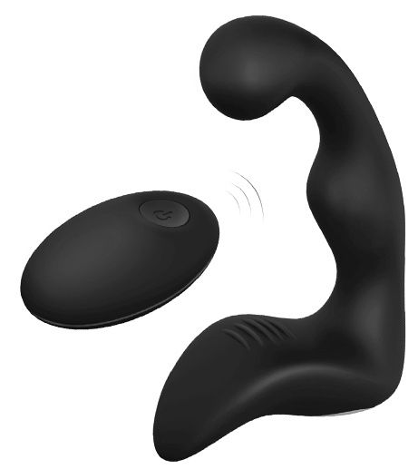 Черный вибромассажер простаты REMOTE BOOTY PLEASER - Dream Toys - в Волгограде купить с доставкой