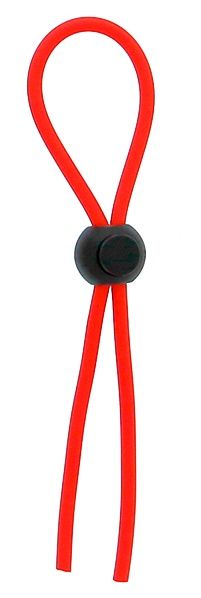 Красное эрекционное лассо с одной бусинкой-утяжкой STRETCHY THICK LASSO - Dream Toys - в Волгограде купить с доставкой