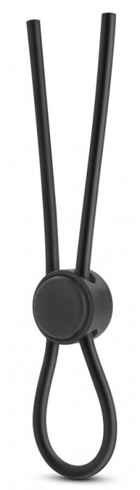 Черное силиконовое лассо на пенис SILICONE LOOP COCK RING - Blush Novelties - в Волгограде купить с доставкой